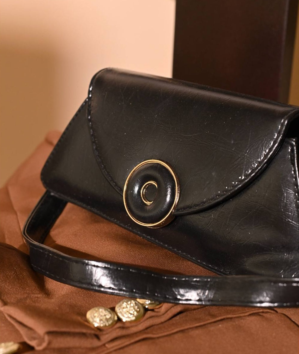Noir Eclipse Shoulder Bag