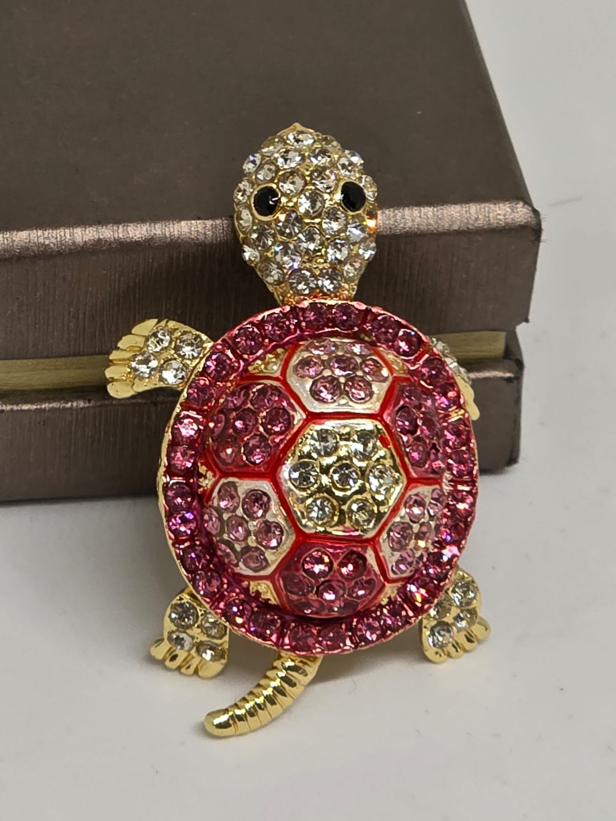 The Coralie Rose Turtle Brooch
