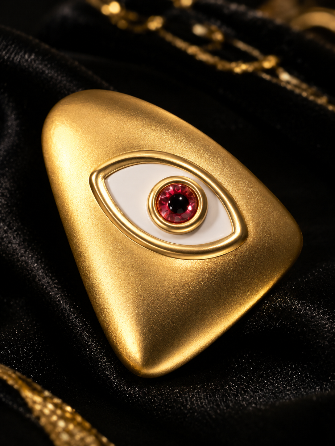 Crimson Eye Brooch