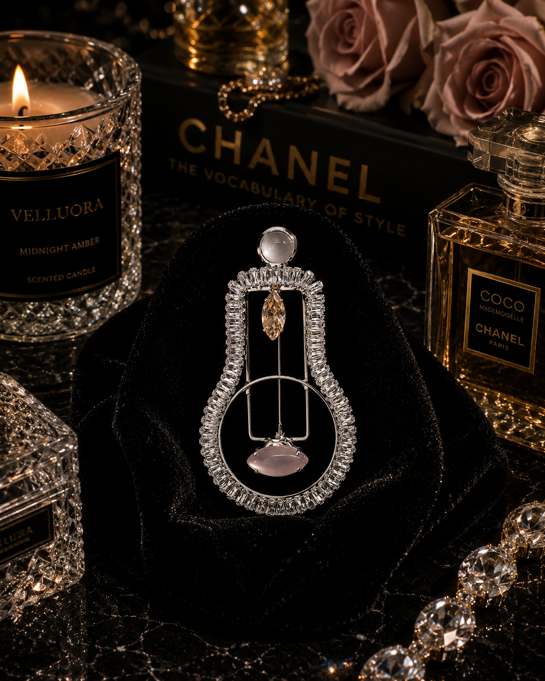 Crystal Harmony Brooch