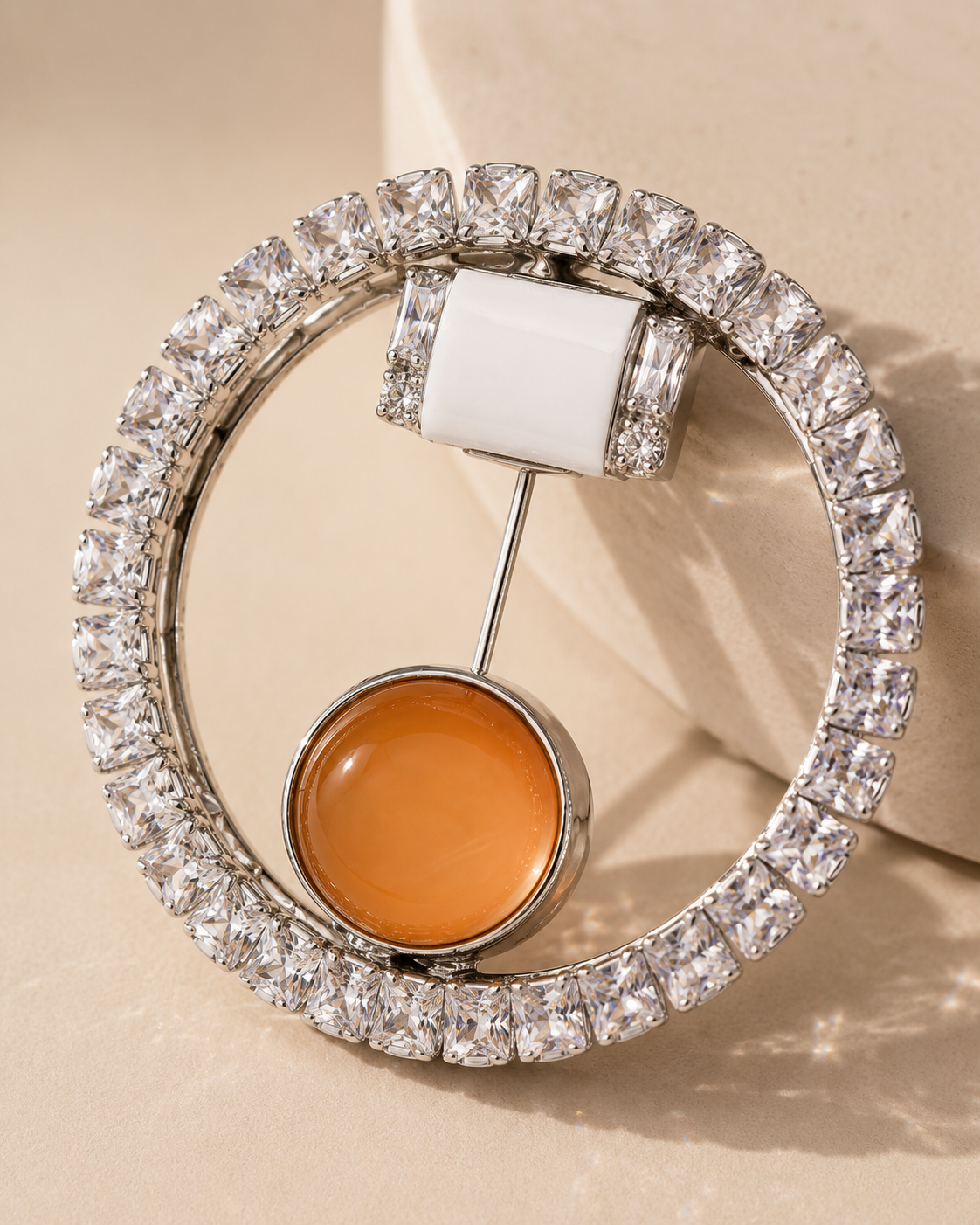 Vellooura Celeste Crystal Brooch