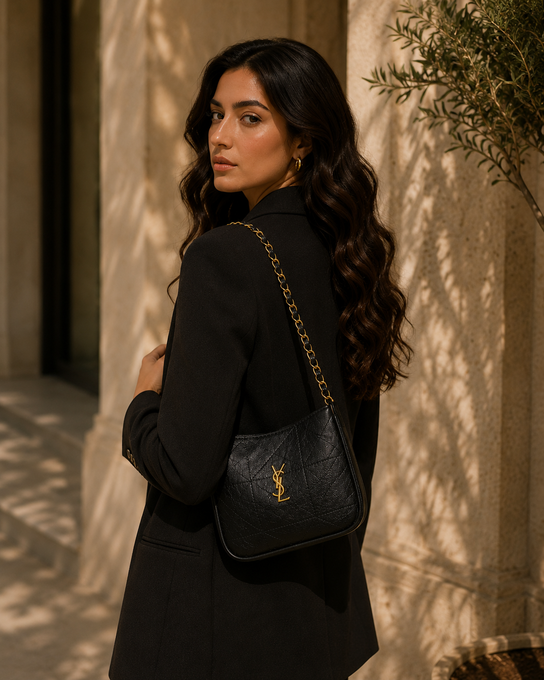 Quilted Mini Hobo Bag