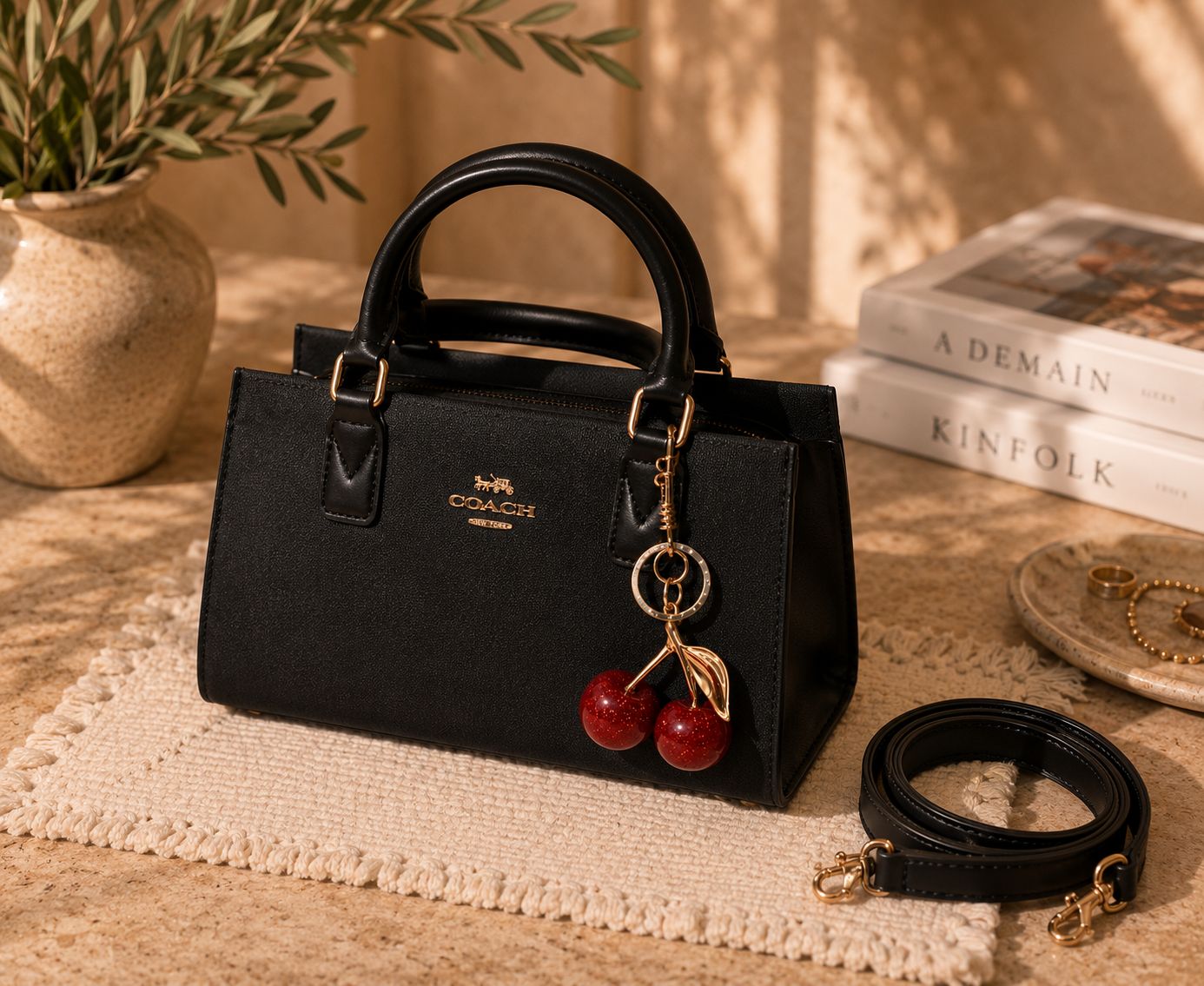 Noir Cherry Mini Tote
