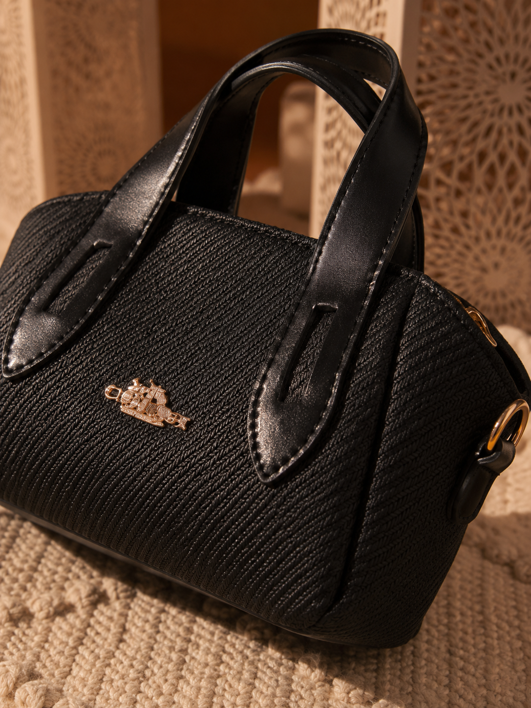 Noir Élise Satchel