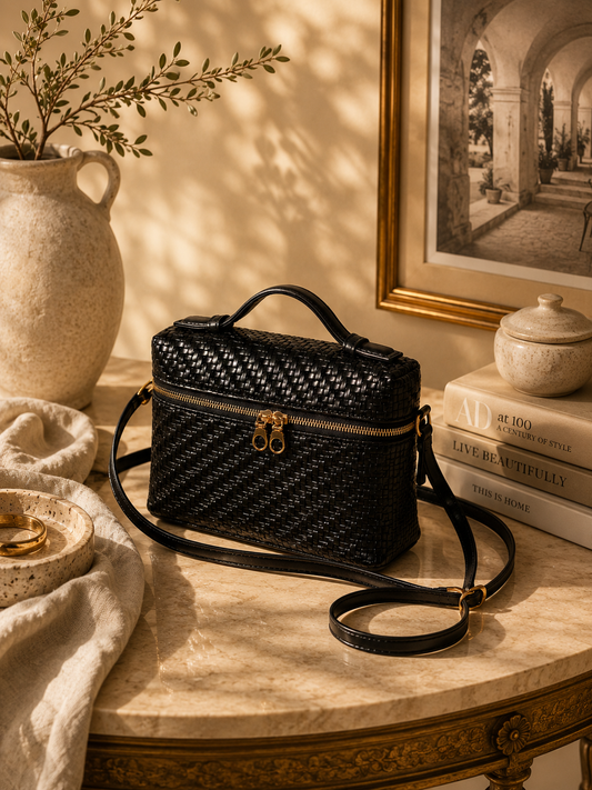 Noir Woven Vanity