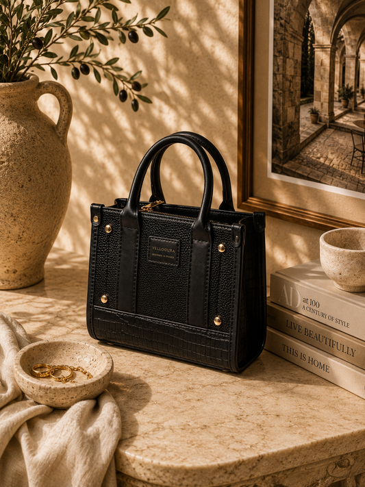 Noir Petite Luxe Tote