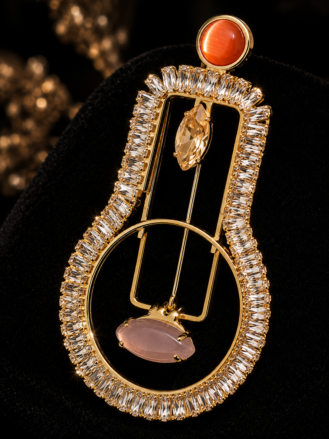 Crystal Harmony Brooch
