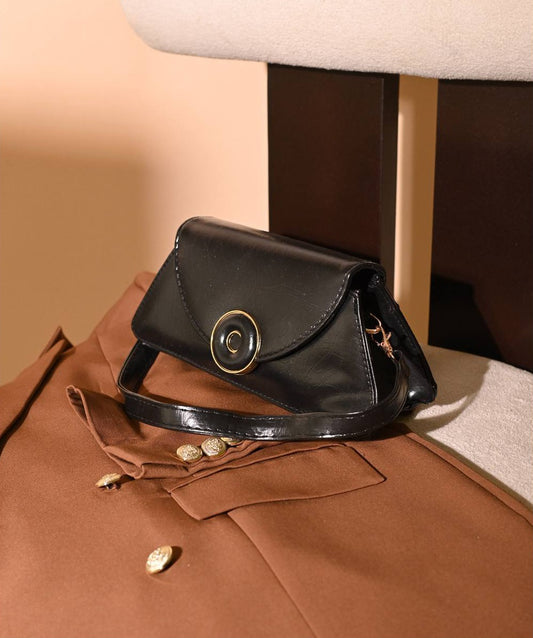 Noir Eclipse Shoulder Bag