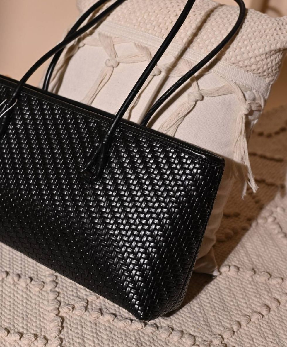 Noir Woven Tote