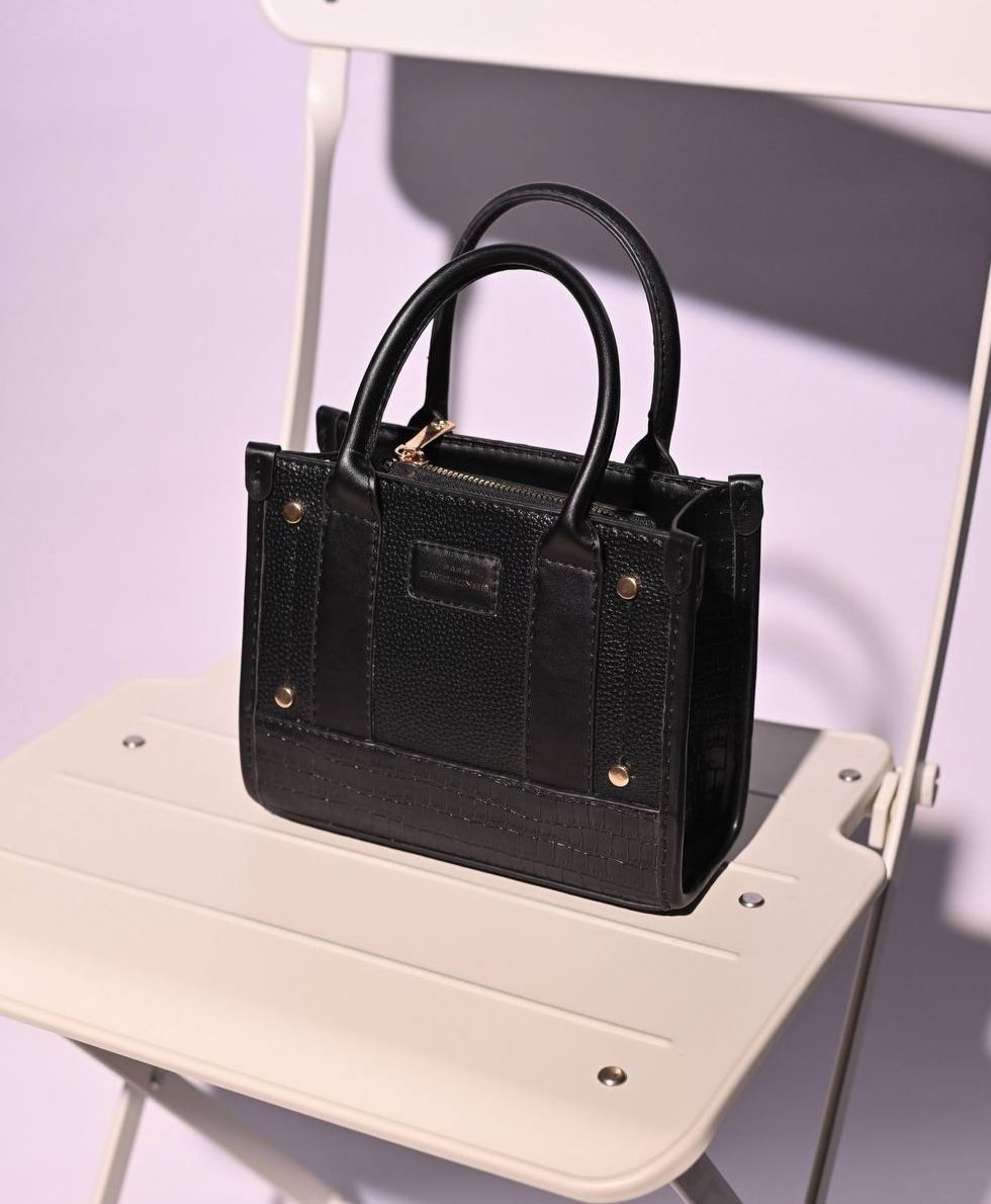 Noir Petite Luxe Tote