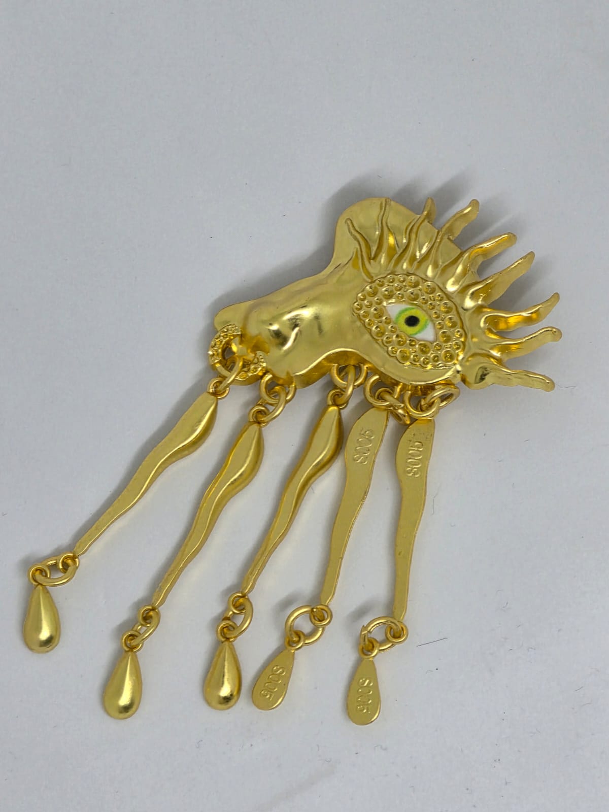 The Gilded Eye Charm Brooch