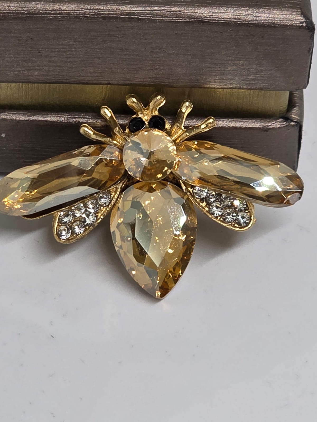 The Miel Champagne Bee Brooch
