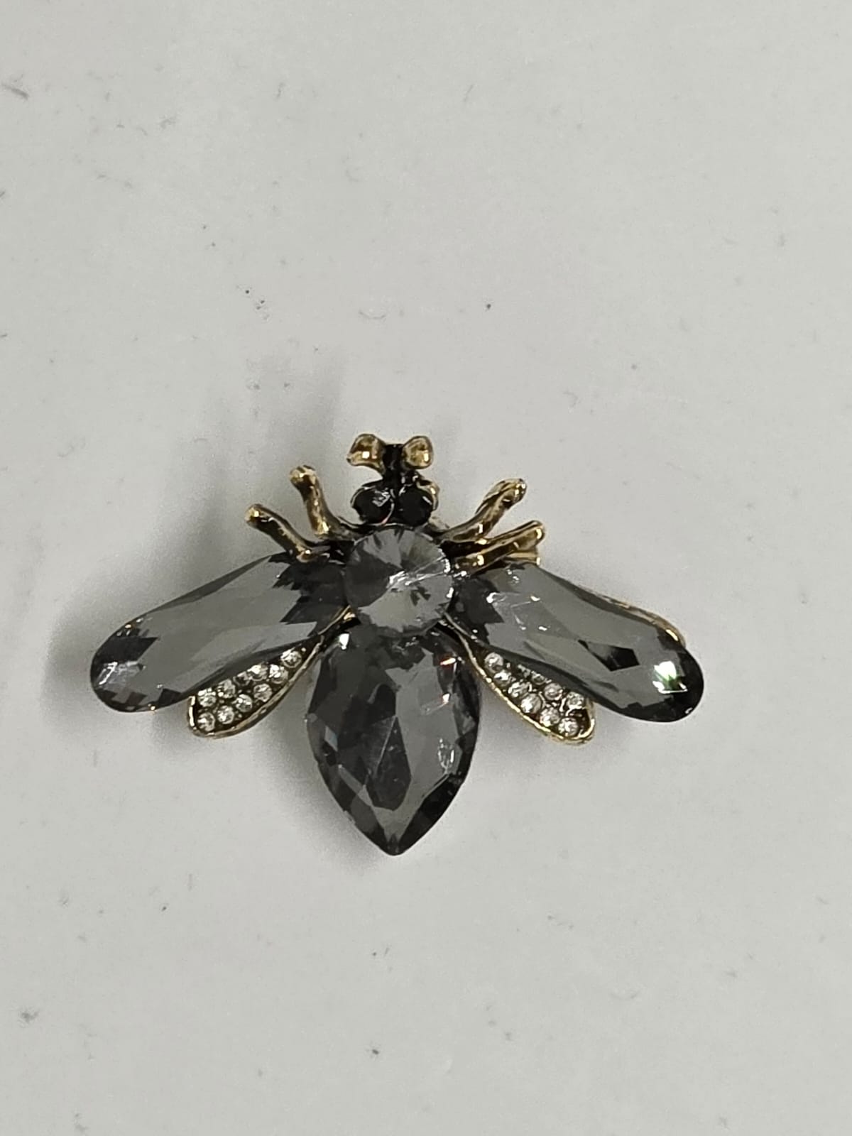 The Noir Smoke Bee Brooch