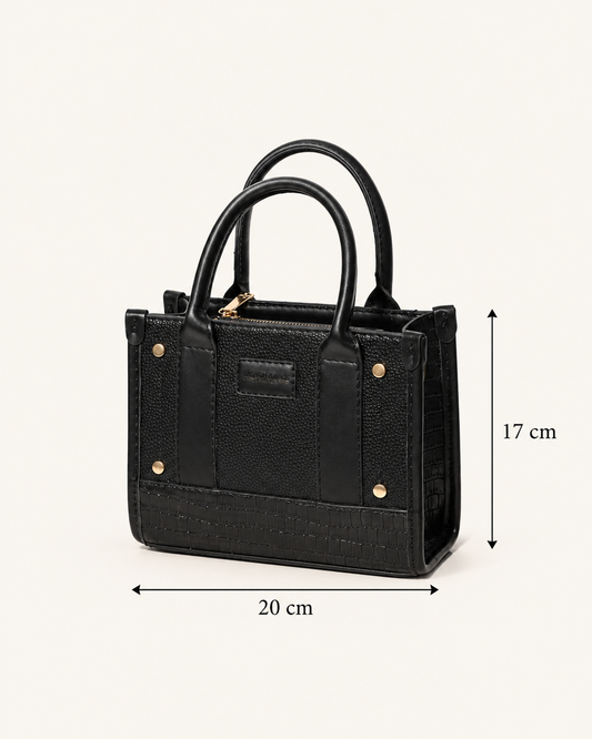 Noir Petite Luxe Tote