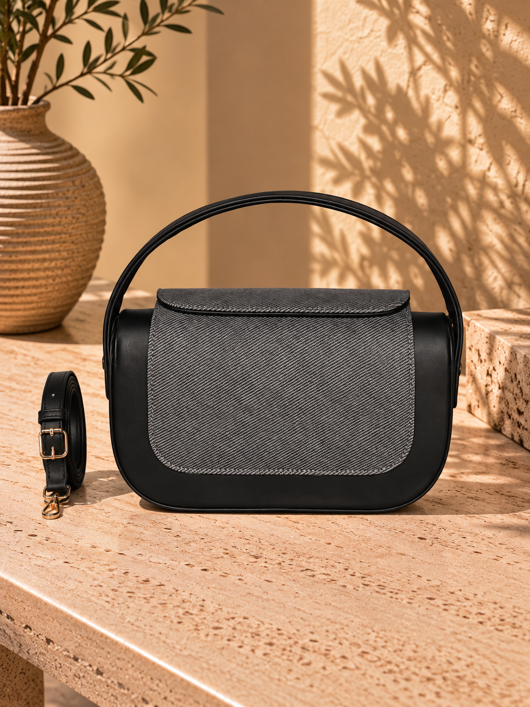 Noir Panel Bag