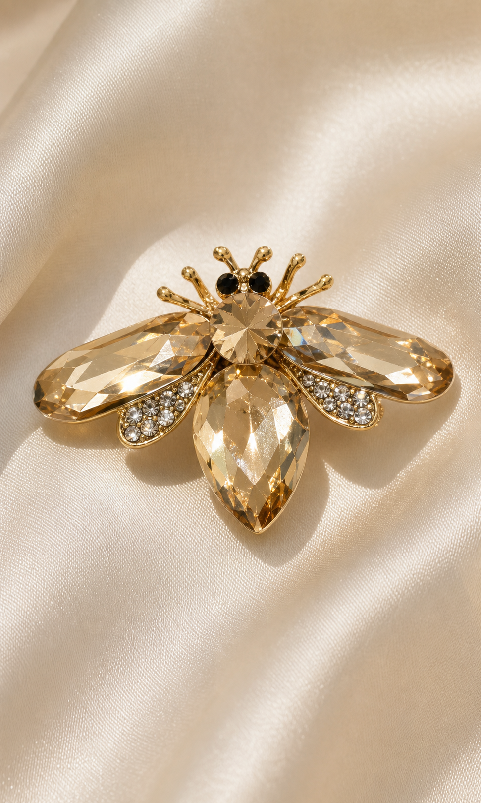 The Miel Champagne Bee Brooch