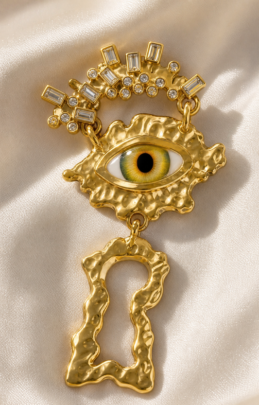 The Lumière Eye Keyhole Brooch