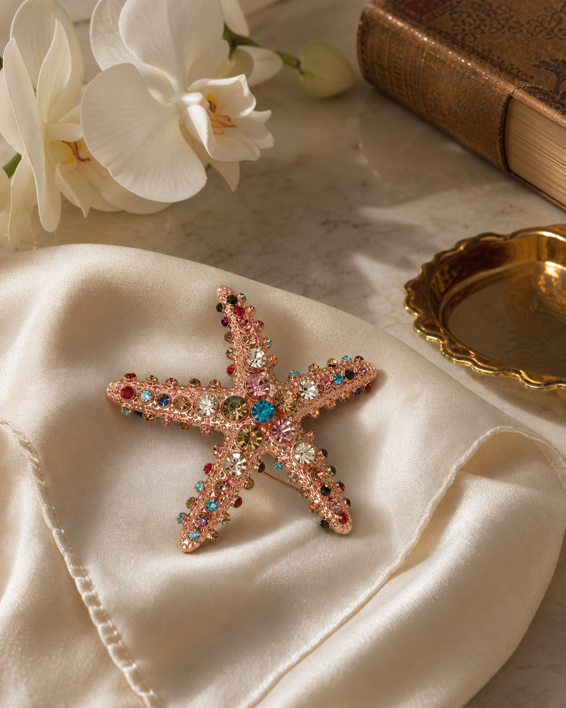 The Rosé Étoile Starfish Brooch