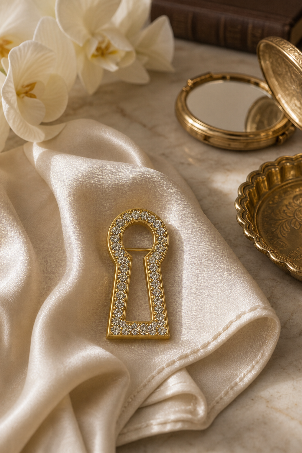 The Aurelia Keyhole Brooch