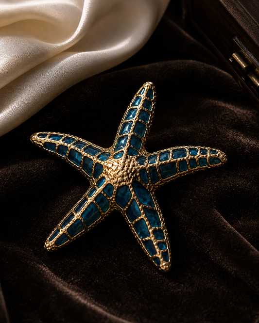 The Azure Stella Brooch