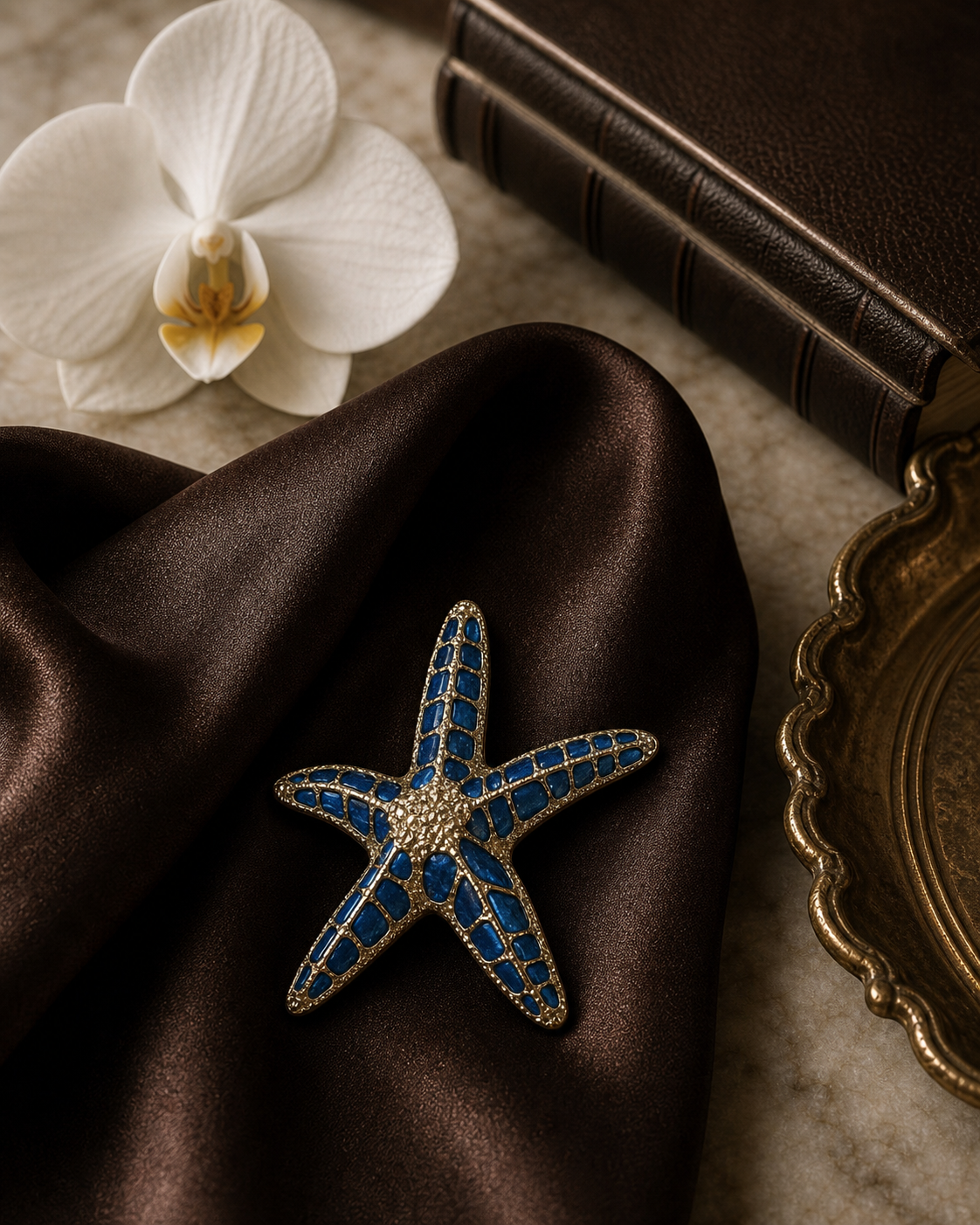 The Azure Stella Brooch
