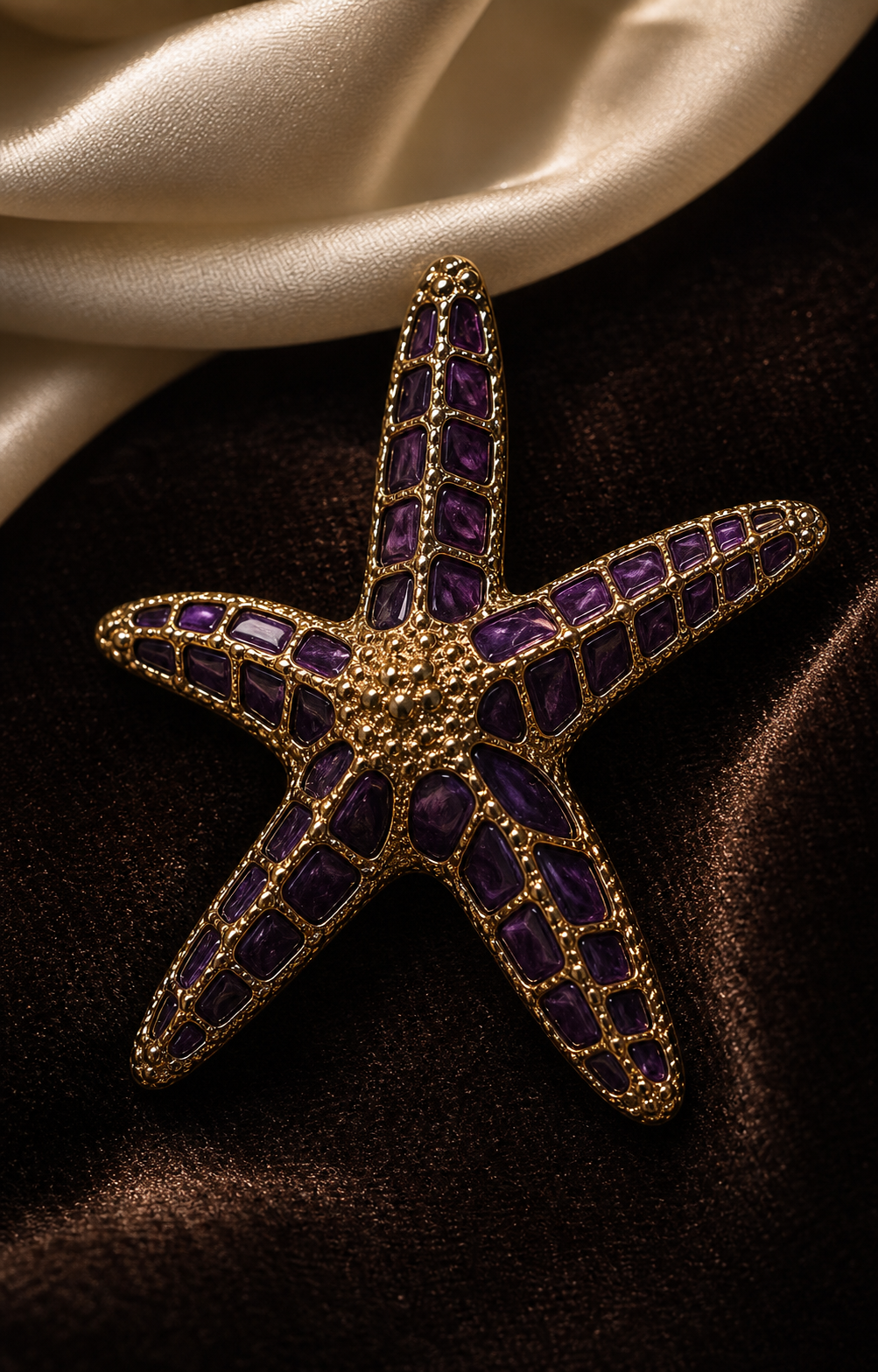 The Amethyst Stella Brooch