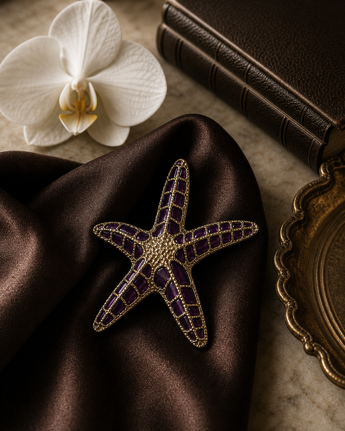 The Amethyst Stella Brooch